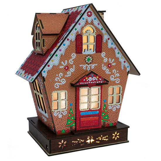 "Gingerbread House" 3D Crystal Art LED Decoration