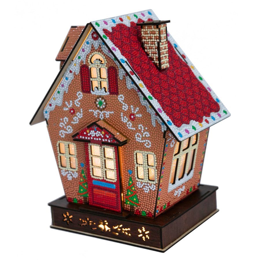 "Gingerbread House" 3D Crystal Art LED Decoration