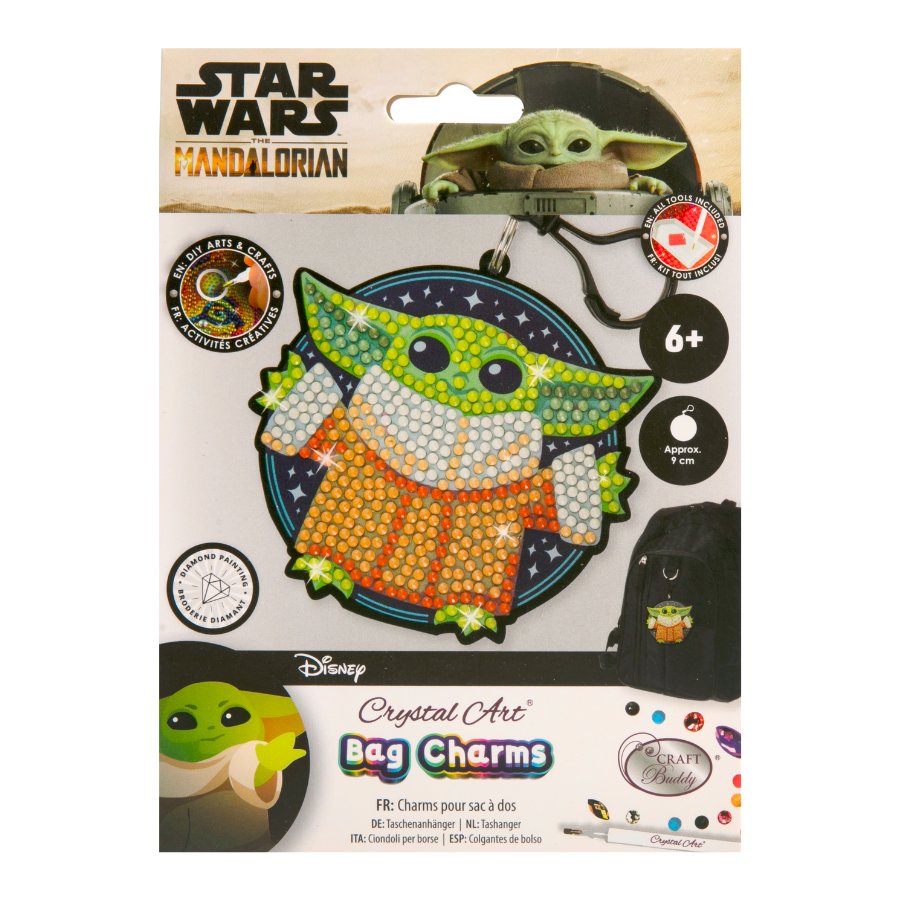 Grogu Crystal Art Bag Charm Kit Star Wars 1