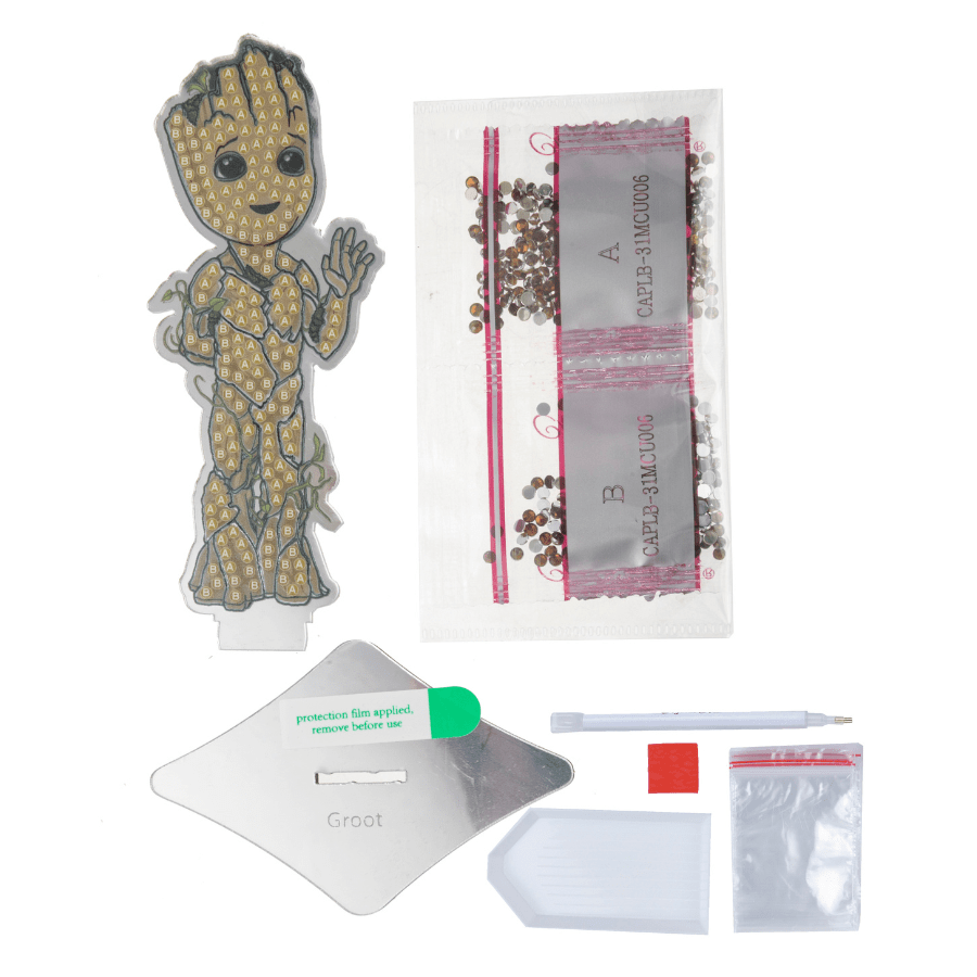 Groot Crystal Art Mirror Buddies Kit MARVEL 4