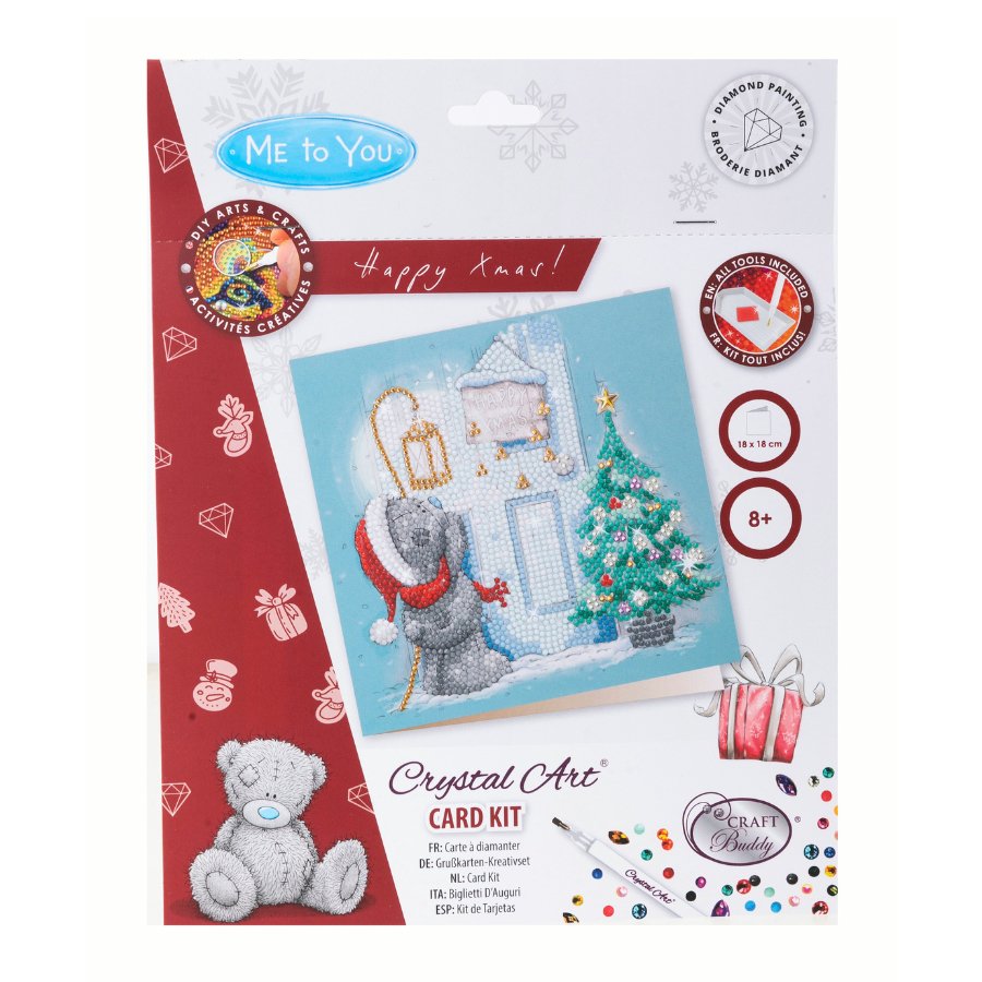 Happy Xmas Me To You Crystal Art Card Kit pack frontas Me To You Crystal Art Card Kit pack front