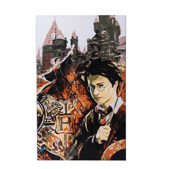 "Harry Potter Collage" Harry Potter Paint By Numb3rs Canvas Kit Front