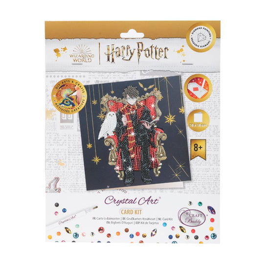 "Harry & Hedwig" Harry Potter Crystal Art Card Front Packaging