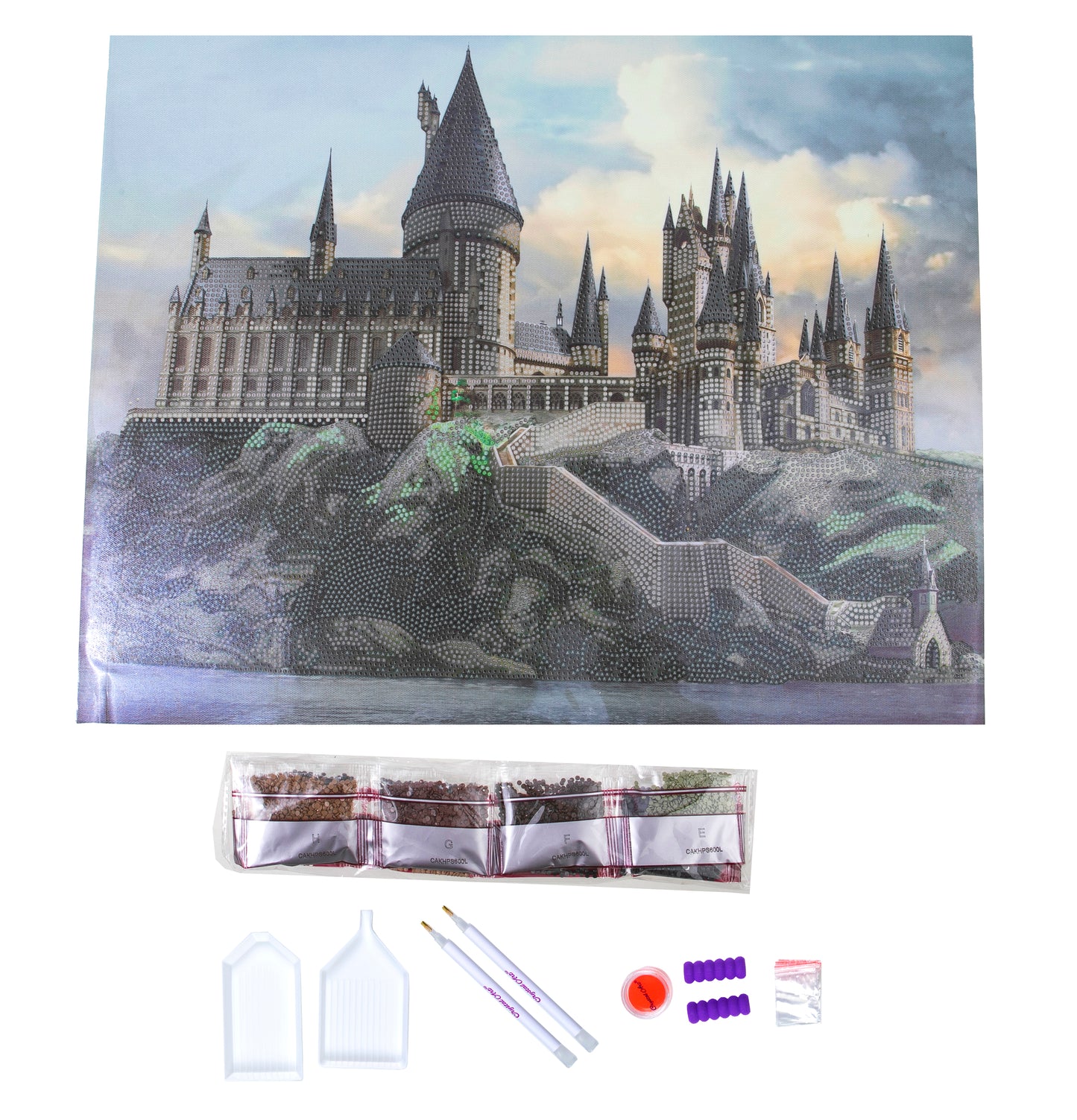 Hogwarts Castle Harry Potter Crystal Art Canvas 40x50 2