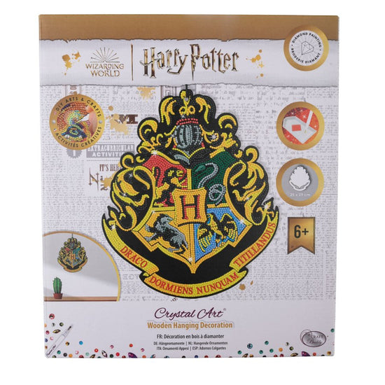 "Hogwarts Crest" Harry Potter Wooden Hanging Decoration Front Packaging 