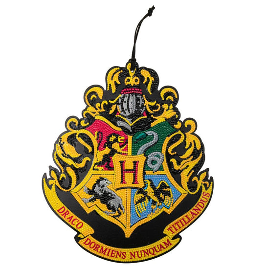 "Hogwarts Crest" Harry Potter Wooden Hanging Decoration Front 