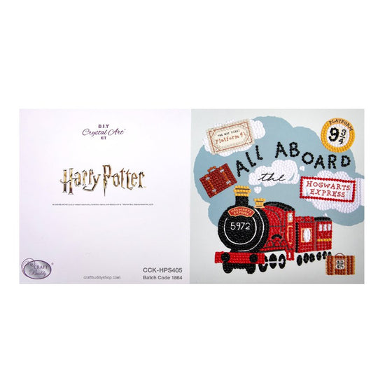 "All Aboard The Hogwarts Express" Harry Potter Crystal Art Card