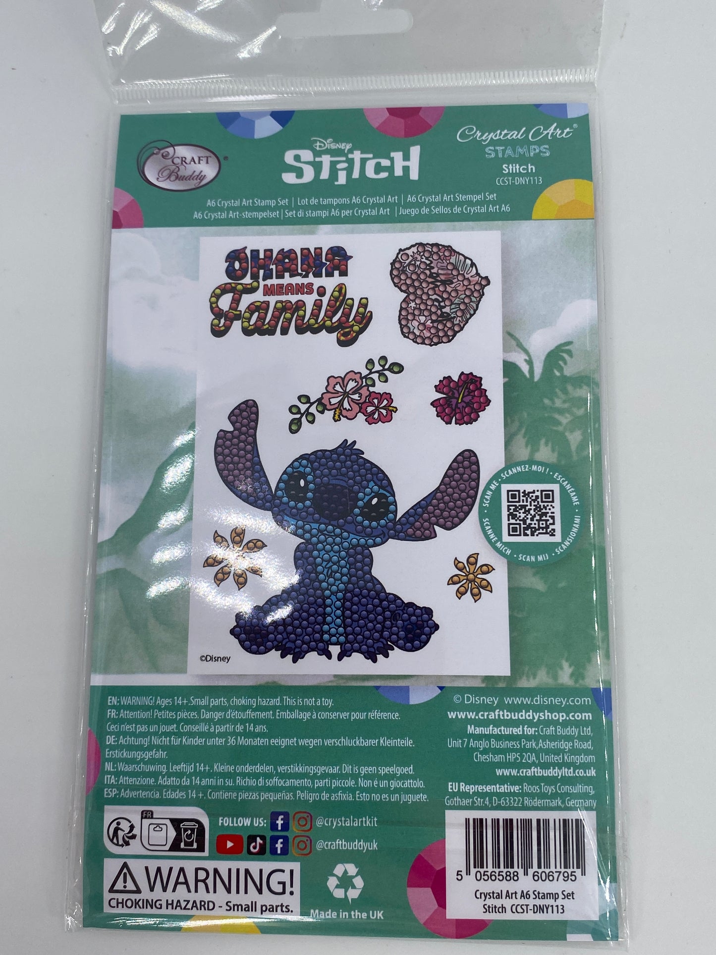 "Stitch" Crystal Art A6 Stamp Set