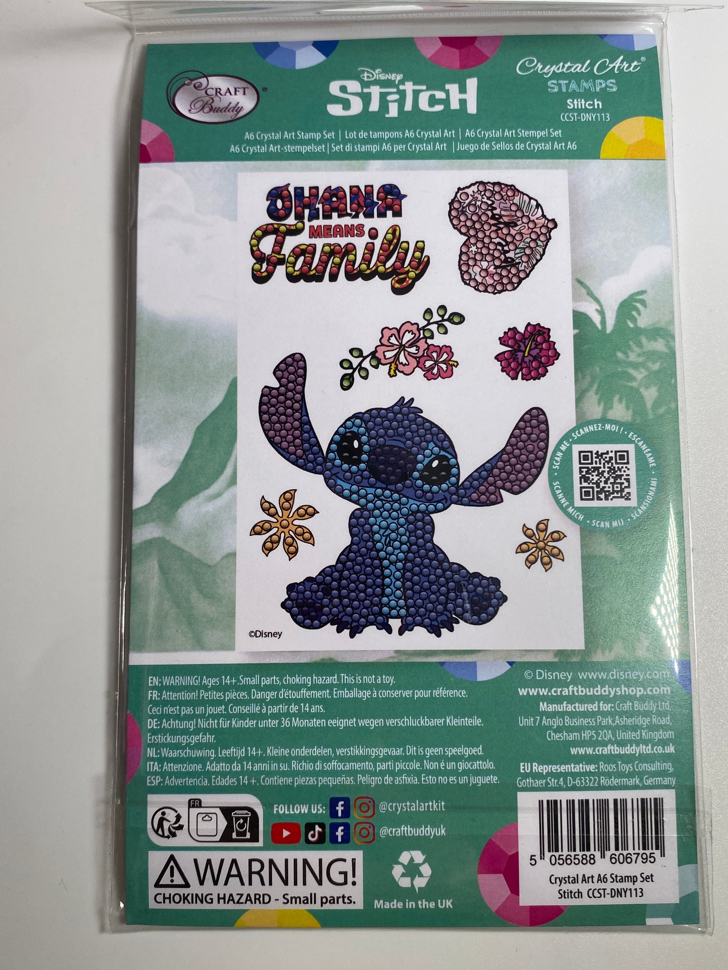 "Stitch" Crystal Art A6 Stamp Set