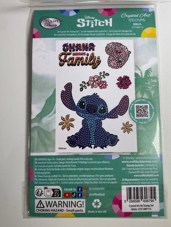 "Stitch" Crystal Art A6 Stamp Set