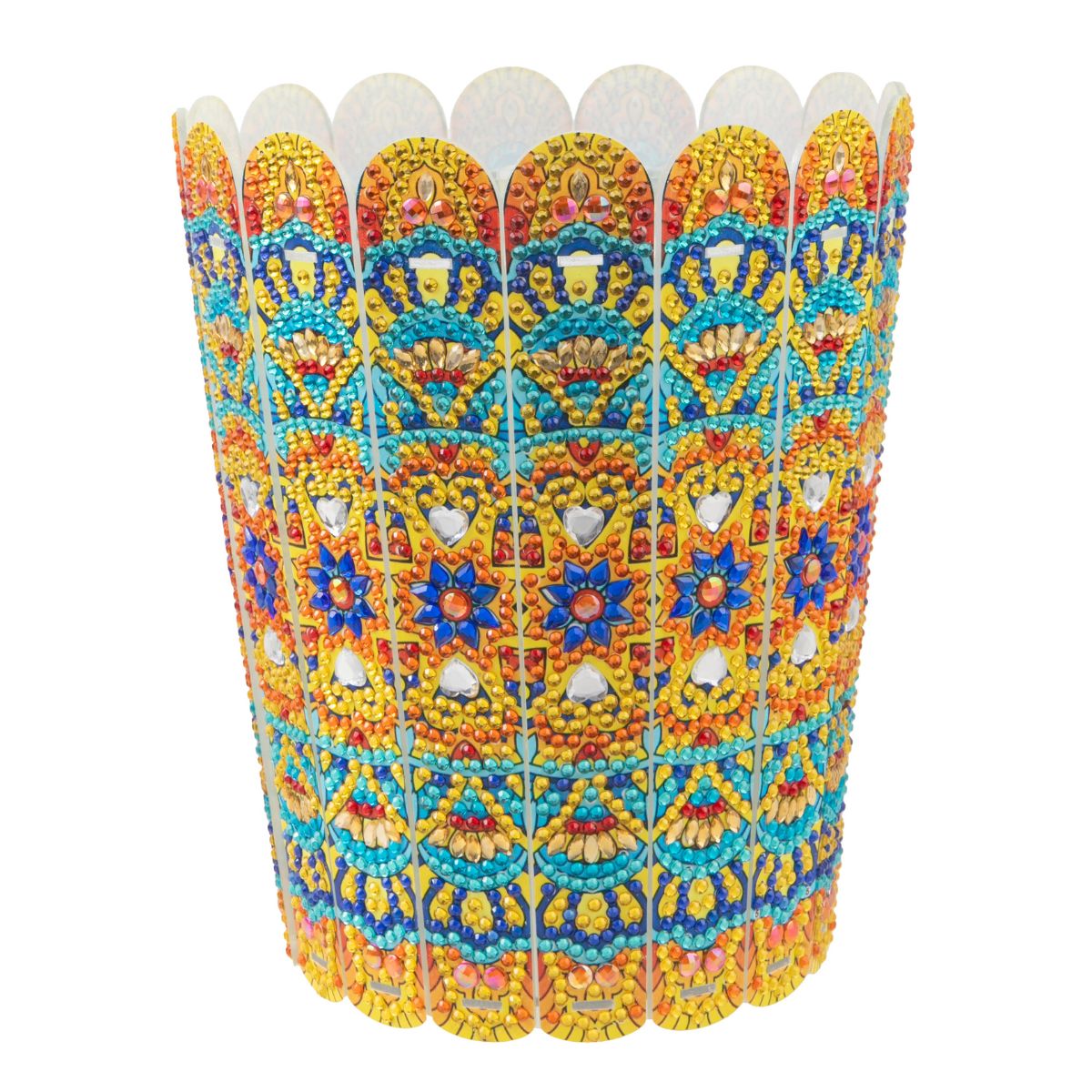 Joyful blossom crystal art vase