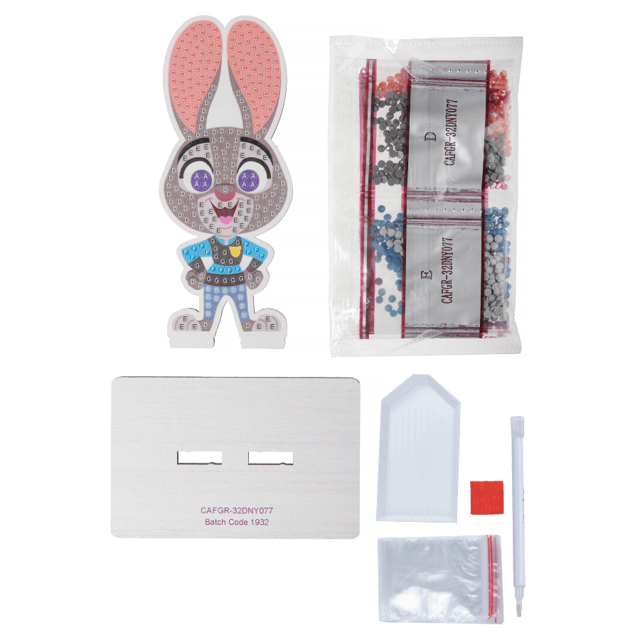 Judy Hopps Crystal Art Buddies Zootopia Series 6 contents