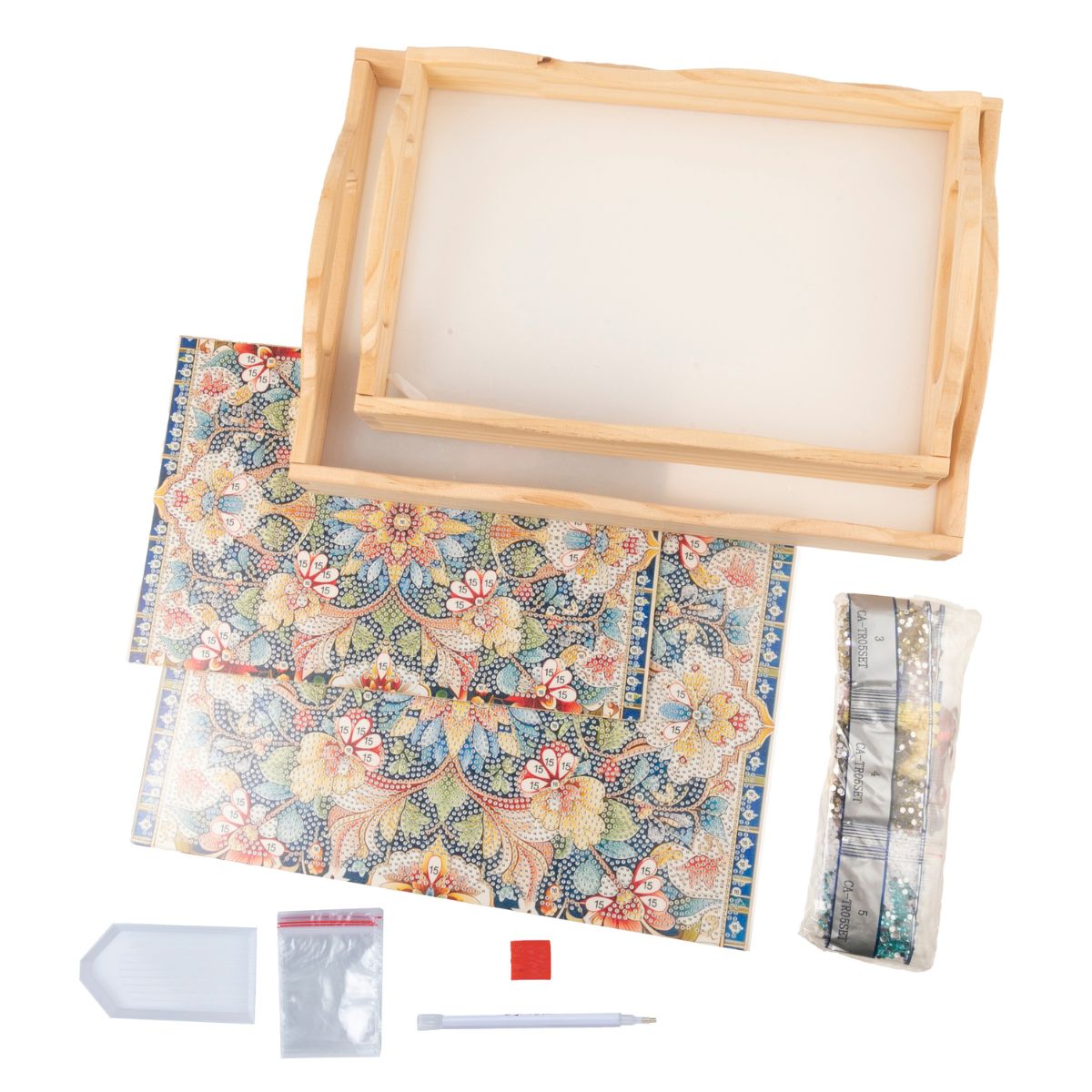 Kaleidoscope diamond art tray set of 2 contents