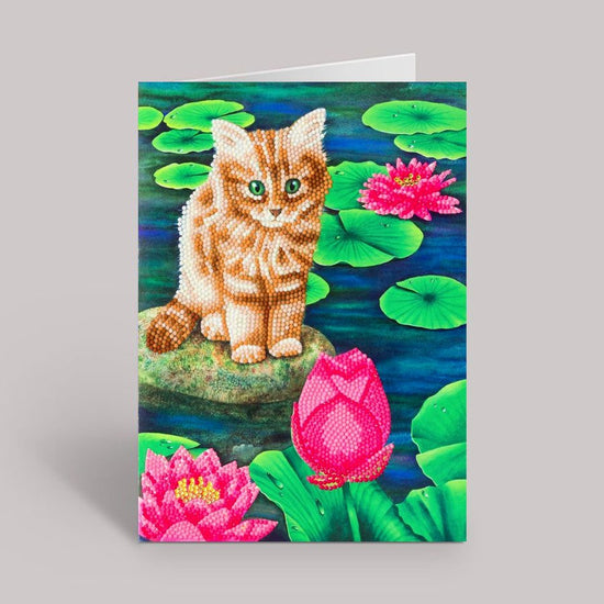 Lilys Pond Giant Crystal Art Card