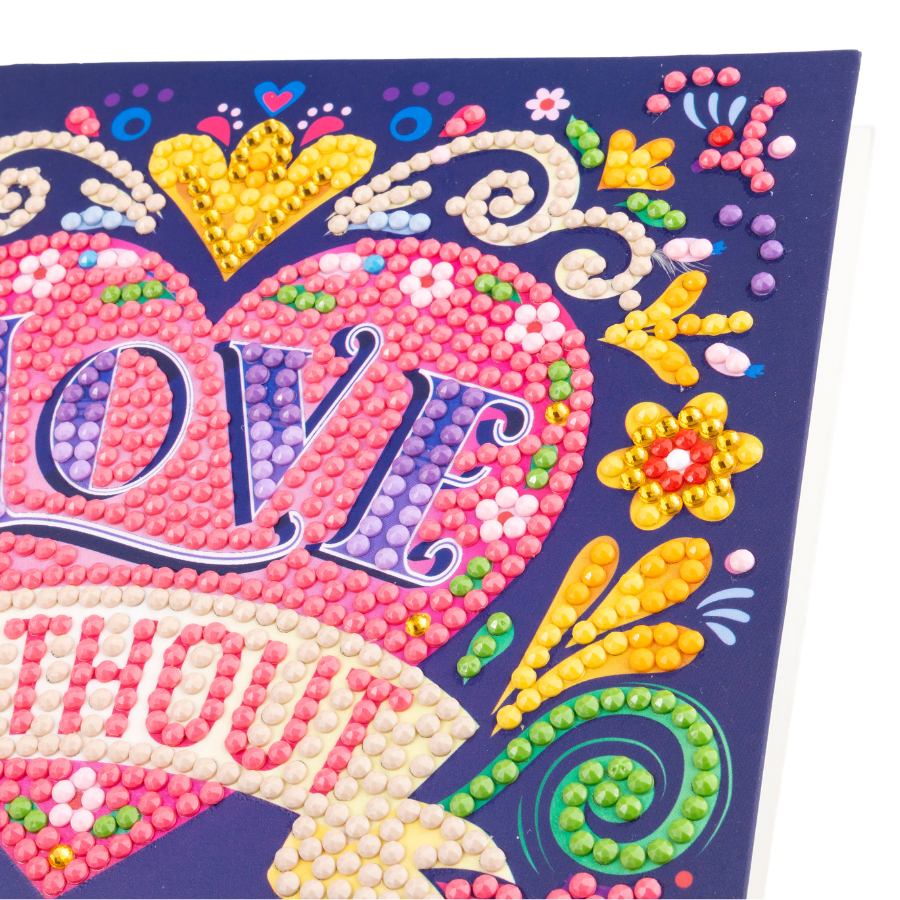 Love Without Limits Crystal Art Card Kit 15x15 4