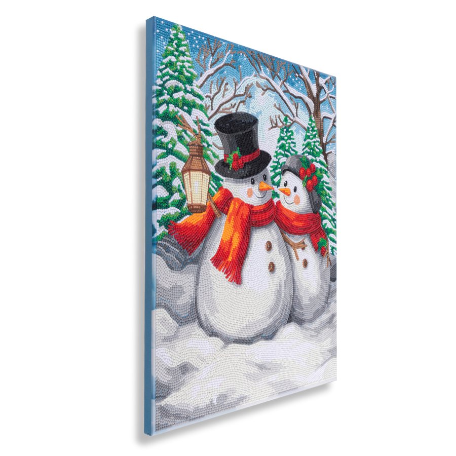 Modern Christmas set 35x45cm Crystal Art canvas angled1