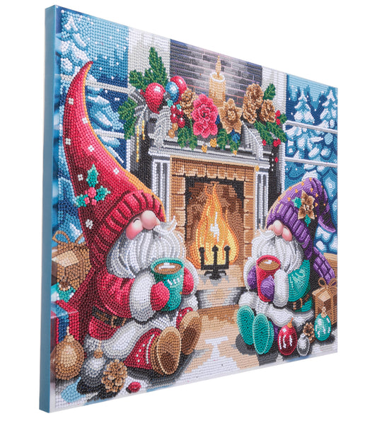 Modern Christmas set 35x45cm Crystal Art canvas angled2