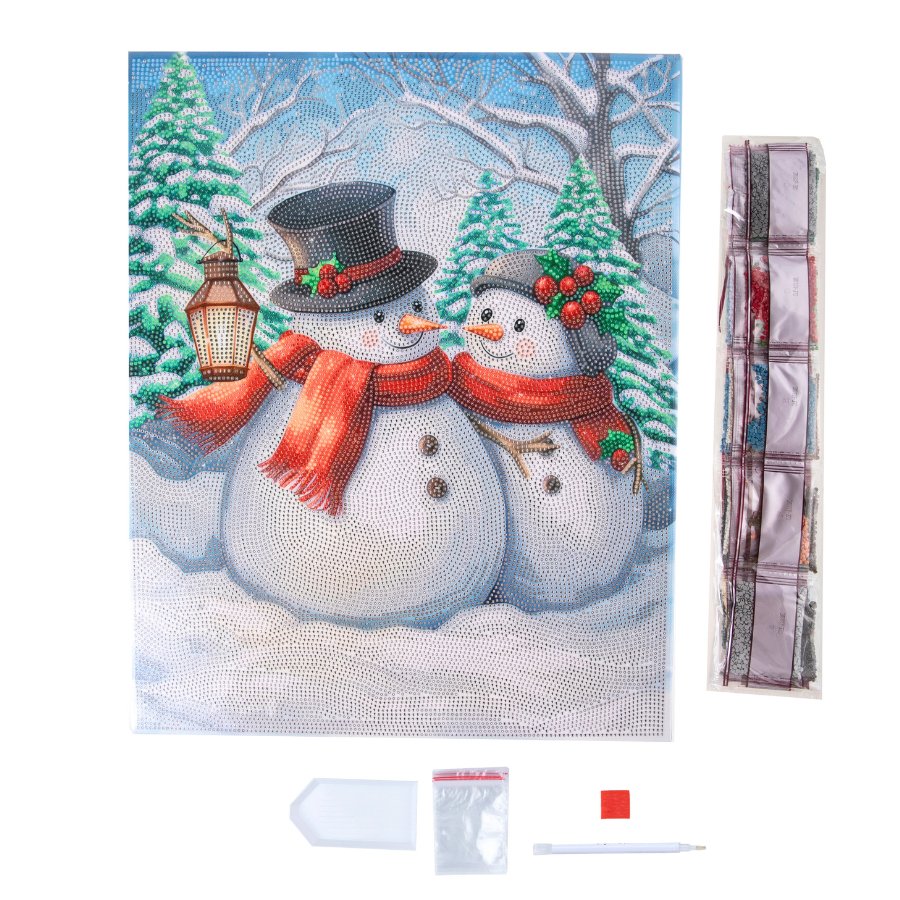 Modern Christmas set 35x45cm Crystal Art canvas contents2