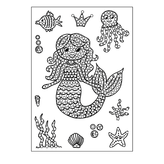 Mythical Mermaid Crystal Art A6 Stamp Set 2