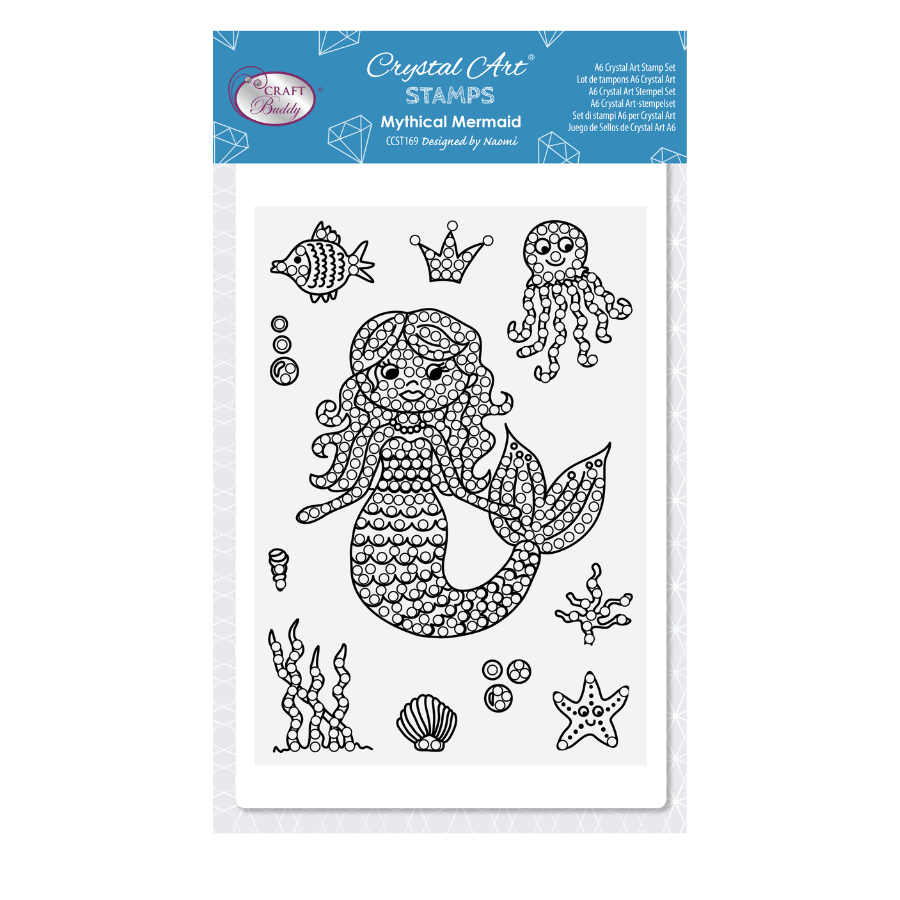 Mythical Mermaid Crystal Art A6 Stamp Set 5