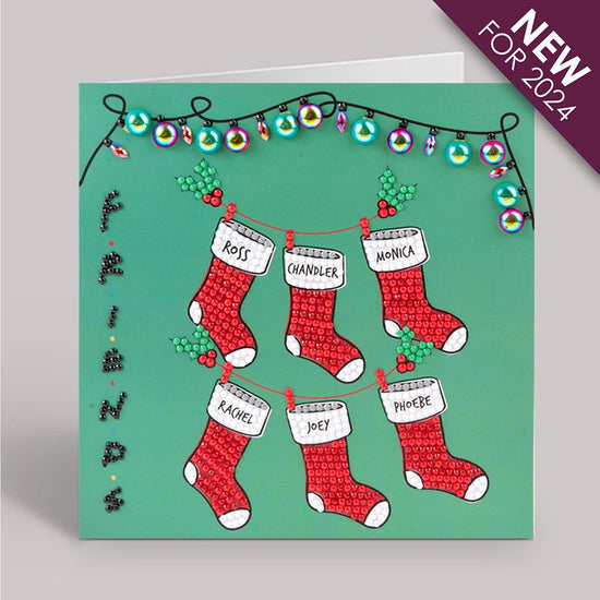 "Holiday Cheer" Friends Crystal Art Card Kit