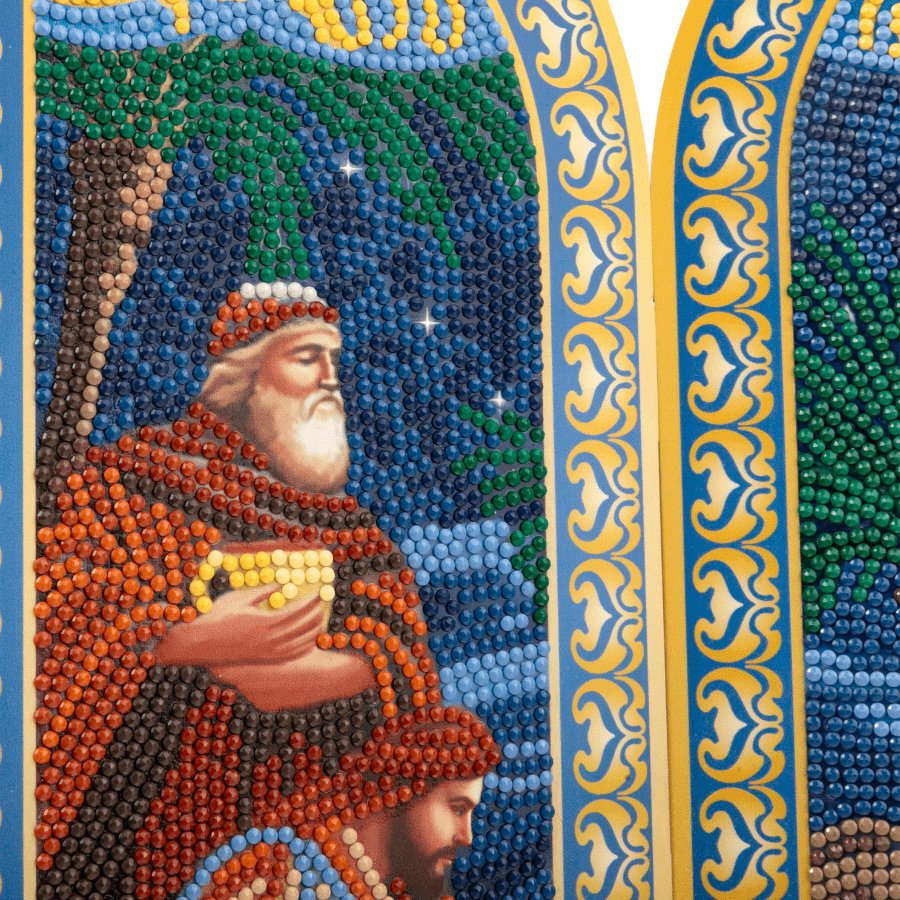 Nativity Crystal Art Fold Out Decoration