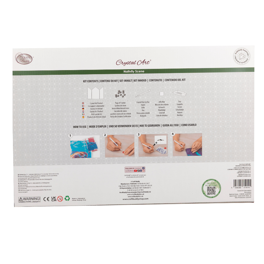 Nativity Crystal Art Fold Out Decoration