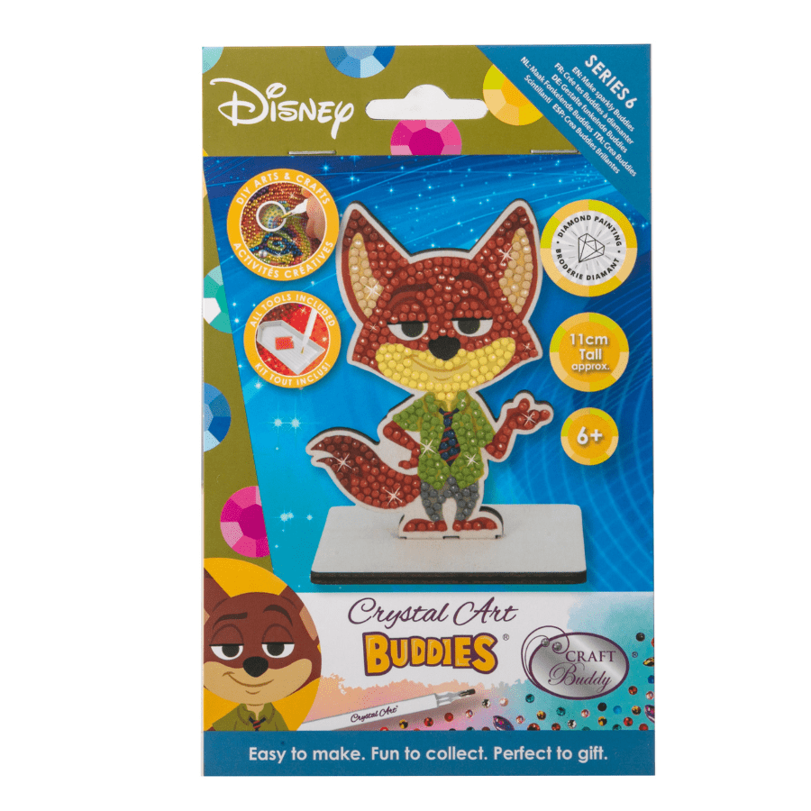 Nick Wilde Crystal Art Buddies Zootopia Series 6 pack