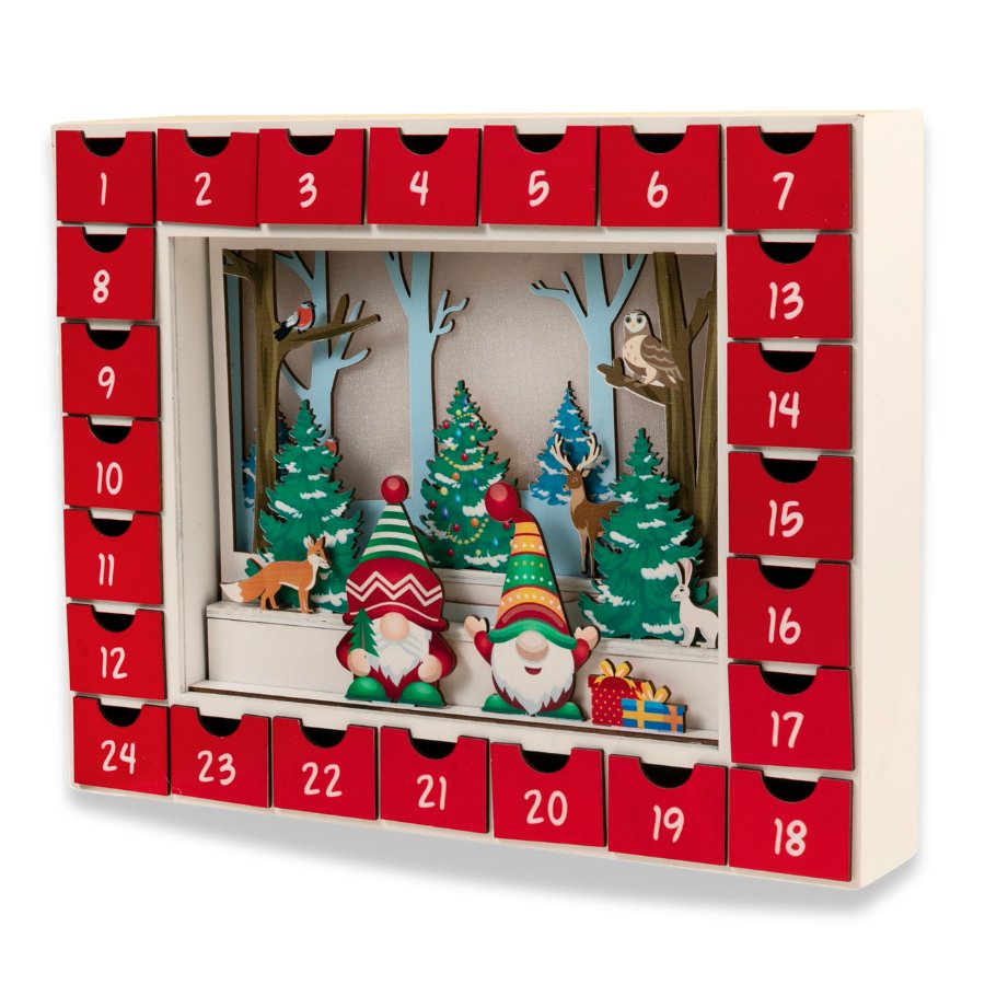 Nordic Gnomes LED Light Up Advent Calendar Kit 1