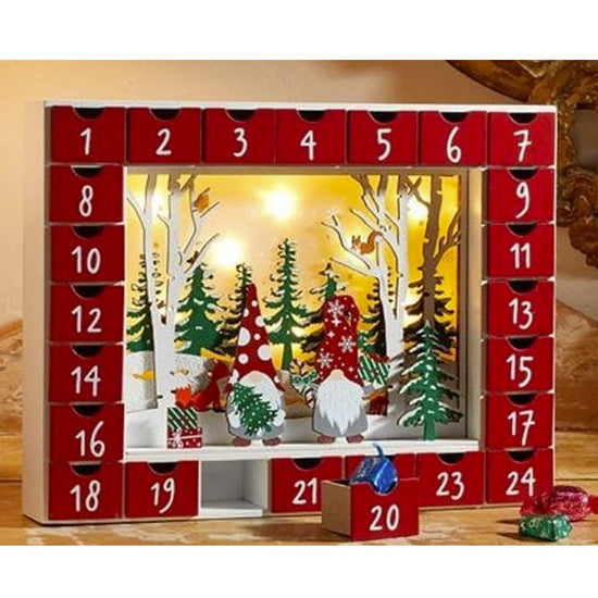 Nordic Gnomes LED Light Up Advent Calendar Kit 8