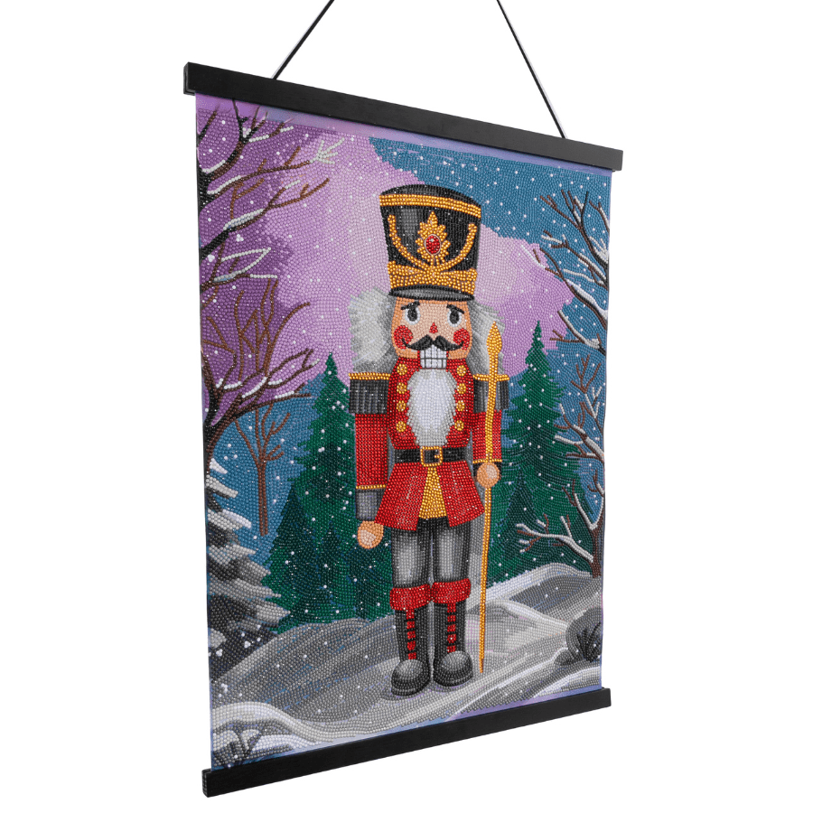 Nutcracker Crystal Art Scroll Kit 40x50cm angle