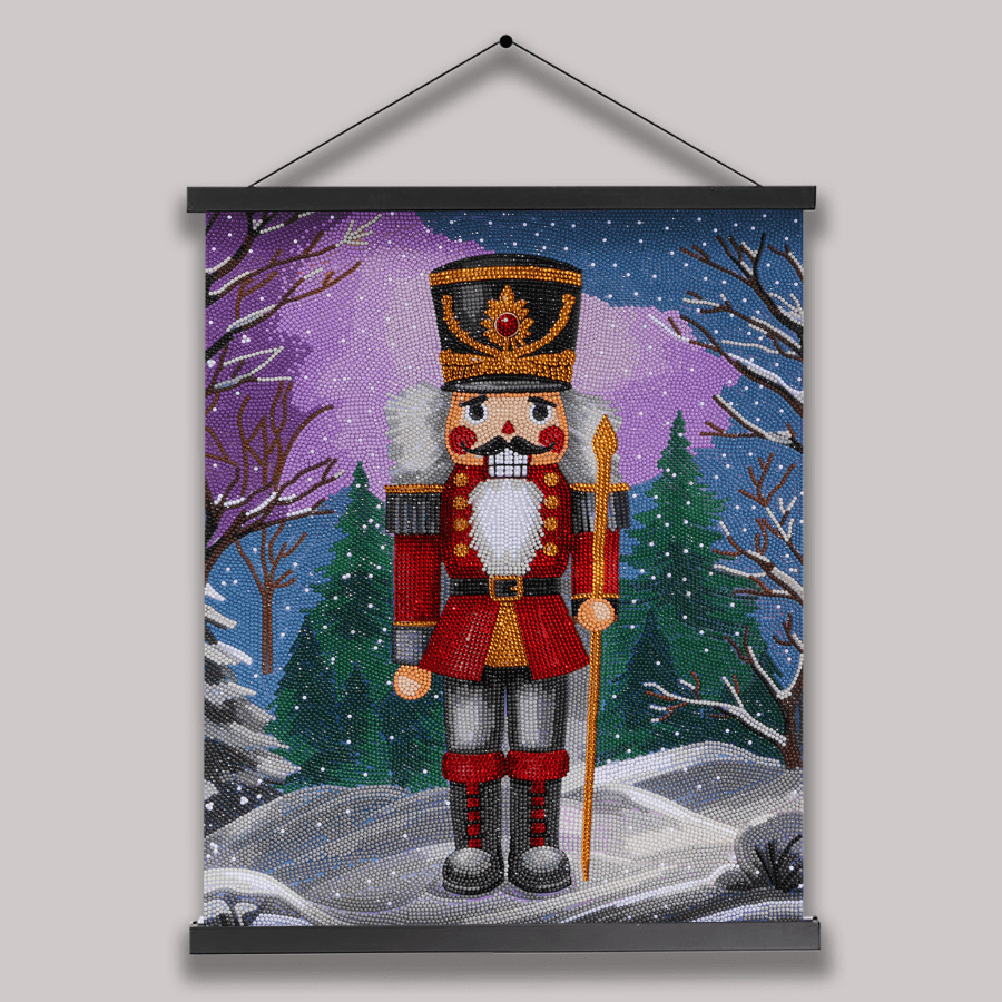 Nutcracker Crystal Art Scroll Kit 40x50cm complete2