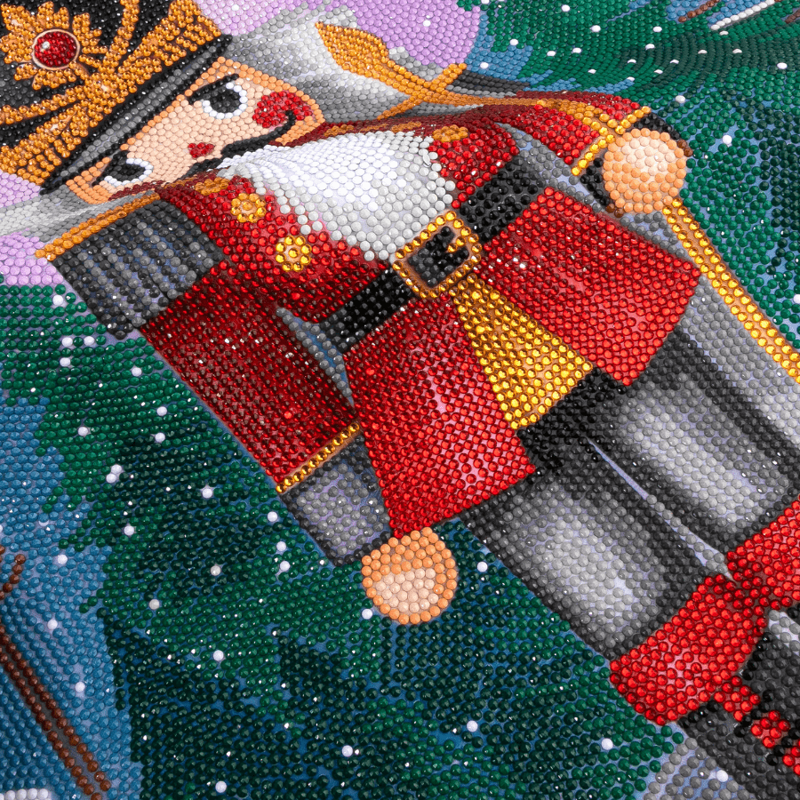  Nutcracker Crystal Art Scroll Kit 40x50cm complete