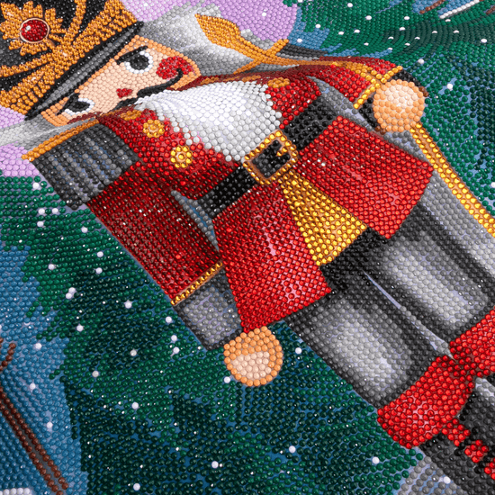  Nutcracker Crystal Art Scroll Kit 40x50cm complete