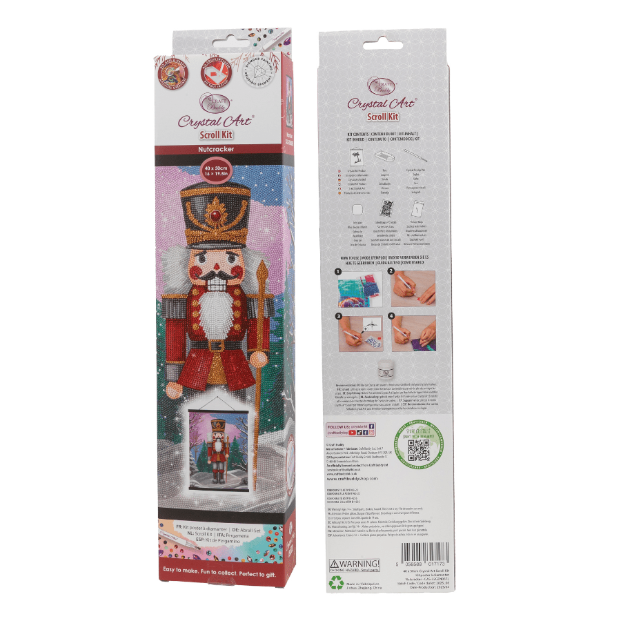 Nutcracker Crystal Art Scroll Kit 40x50cm pack