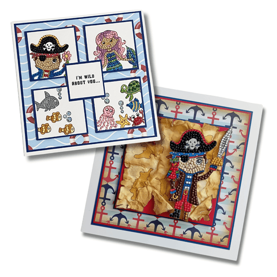 Pirate Adventure Crystal Art A6 Stamp Set 10