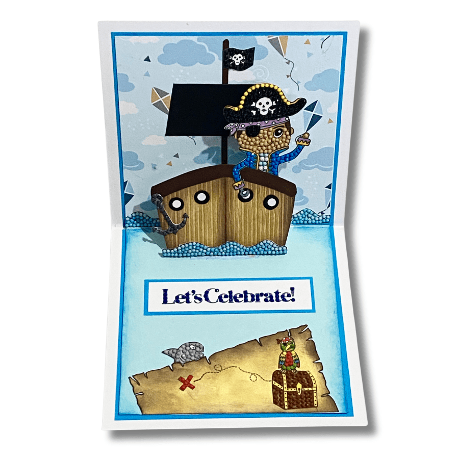 Pirate Adventure Crystal Art A6 Stamp Set 7