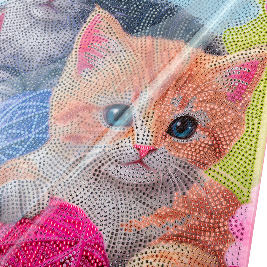 Playful Cats Crystal Art Canvas Kit 40x50cm