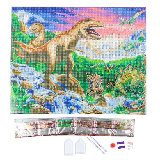 Prehistoric World Crystal Art Canvas Kit 40cmx50cm 4