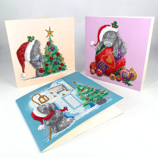 Season Sparkle Tatty Teddy Crystal Art Card-2