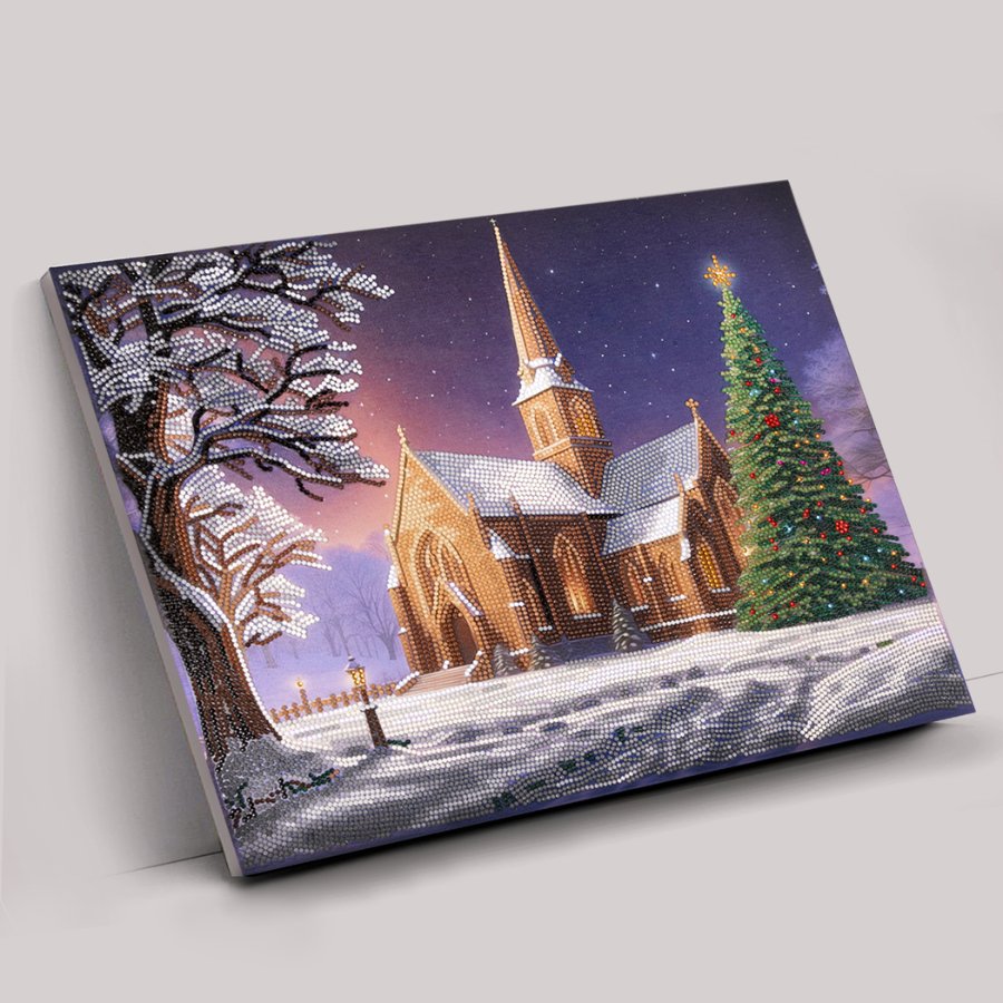 Silent Night Crystal Art Canvas 45x35cm 8