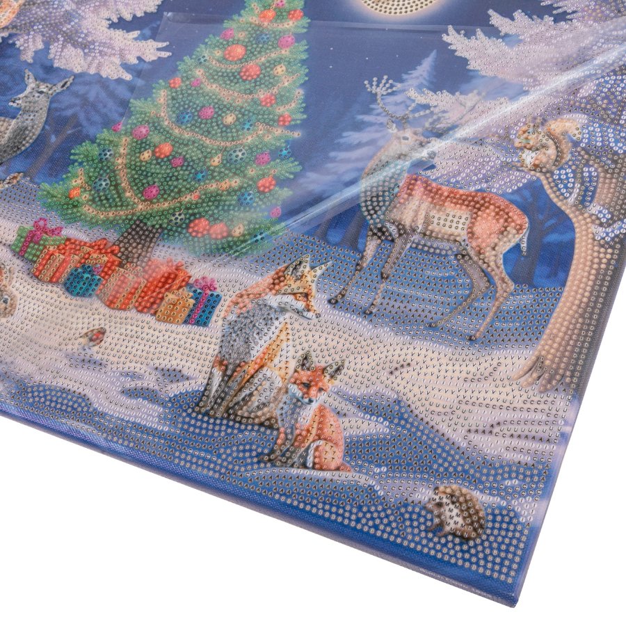 Silent Night Crystal Art Canvas Kit 45x35 9