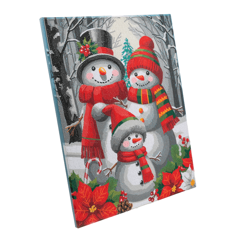 SnowmanFamily Crystal Art Canvas Kit 40x50 8