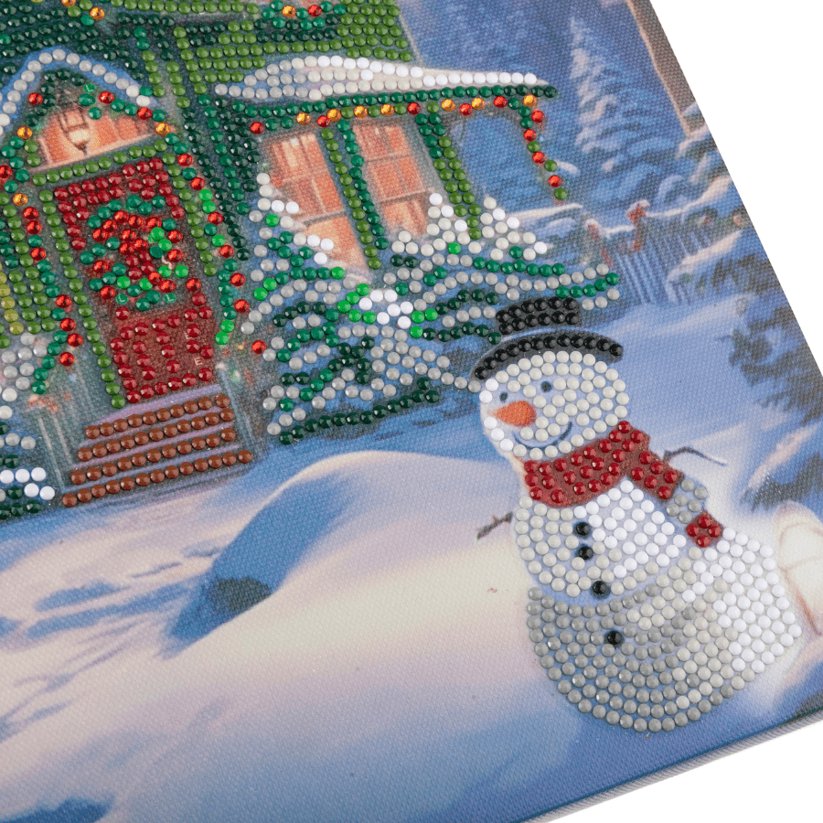 Snowy Paradise Crystal Art Canvas Kit 30x30 4
