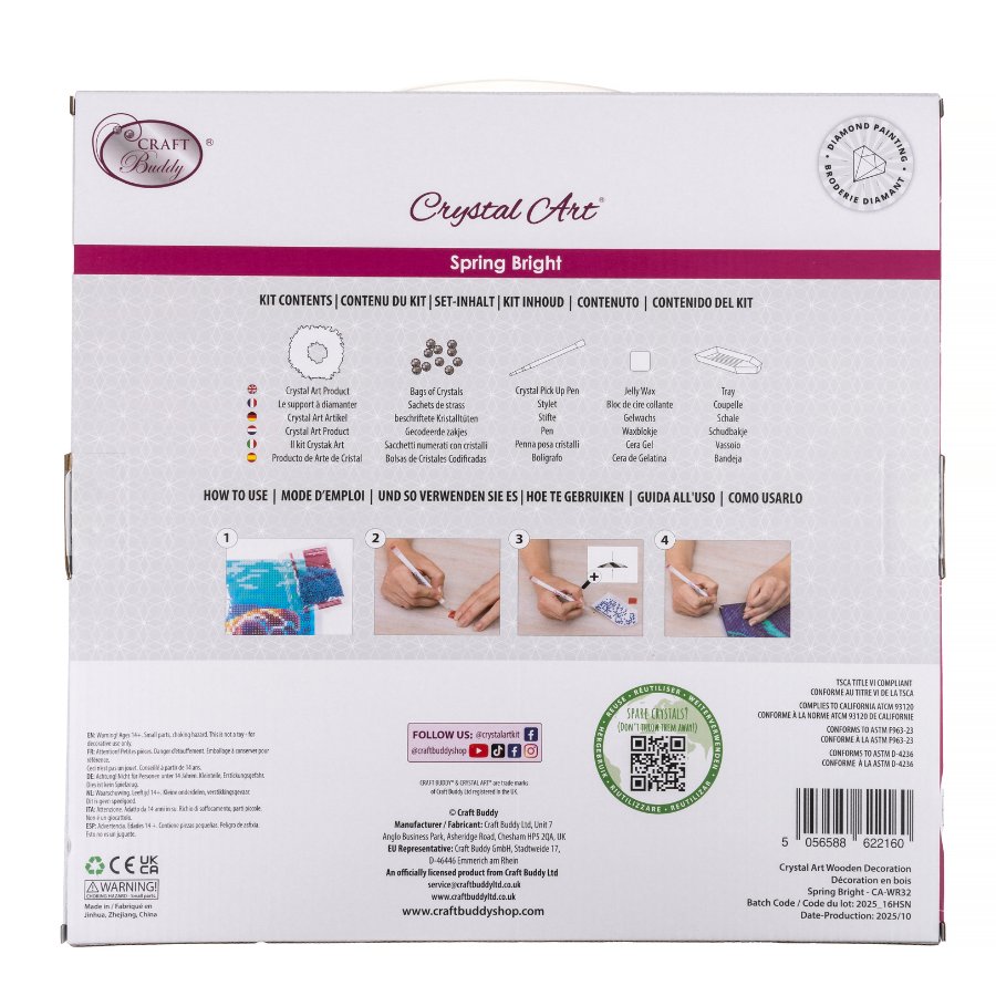 Spring Bright Crystal Art Wreath Kit