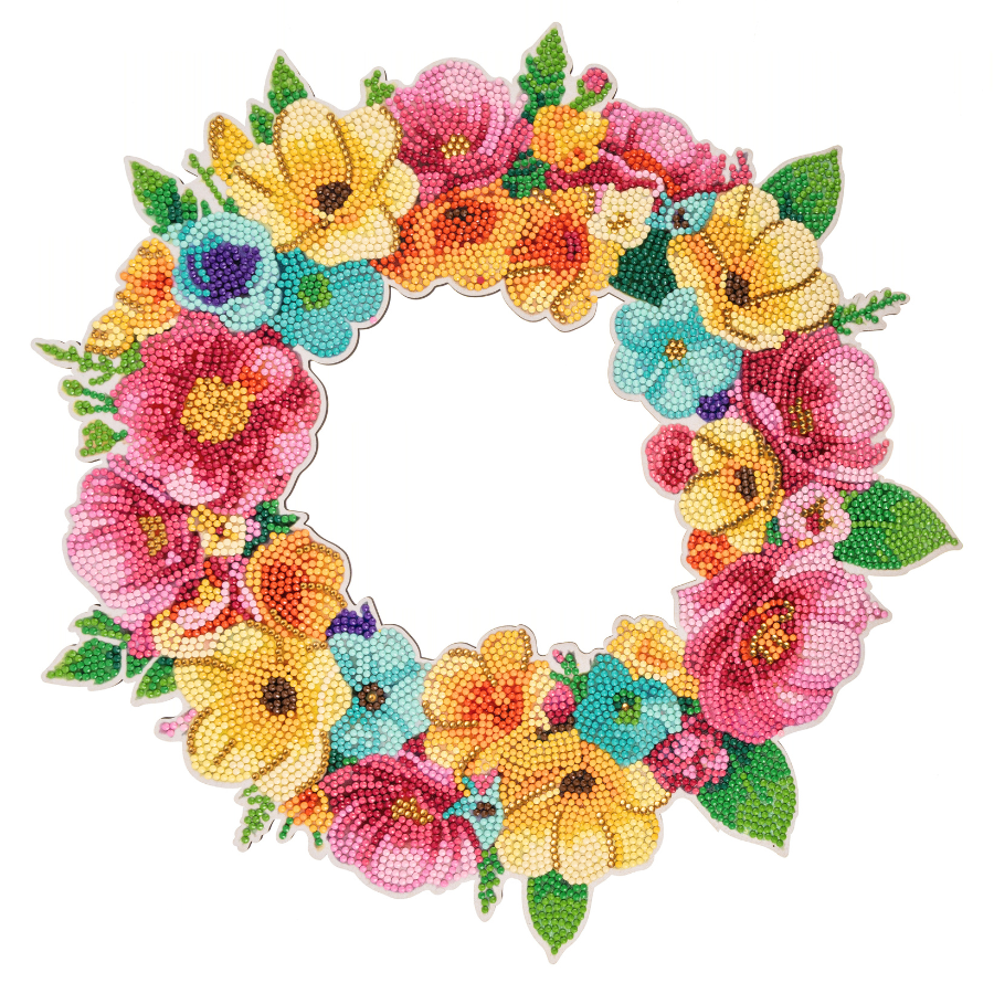 Spring Bright Crystal Art Wreath Kit