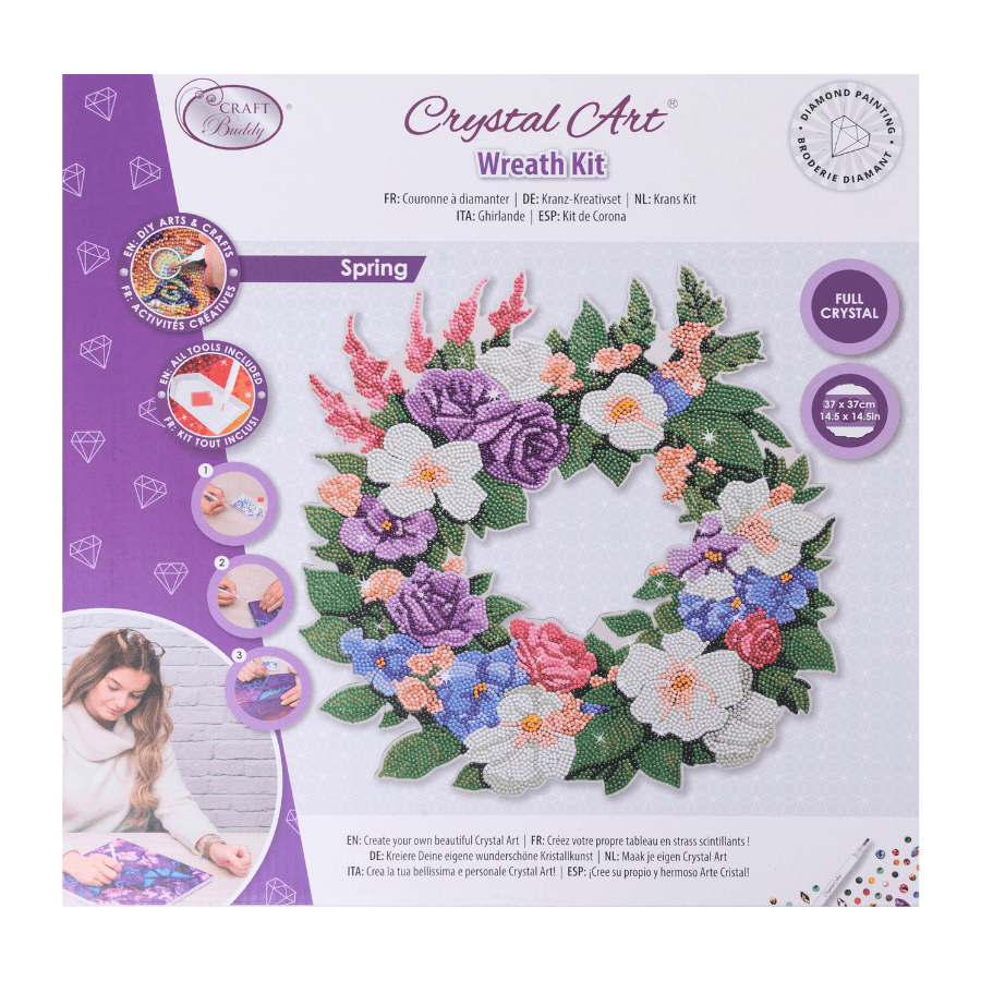 Spring Crystal Art Wreath Kit 8