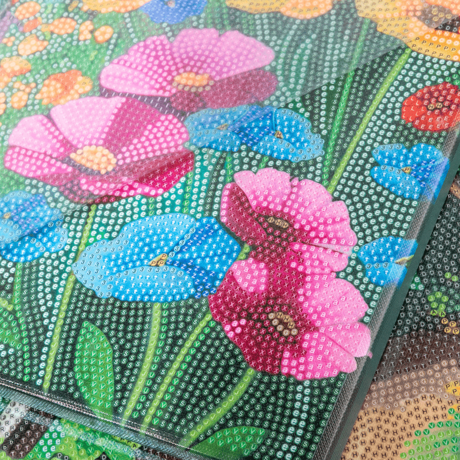 Summer Stroll Crystal Art Canvas Triptych 5