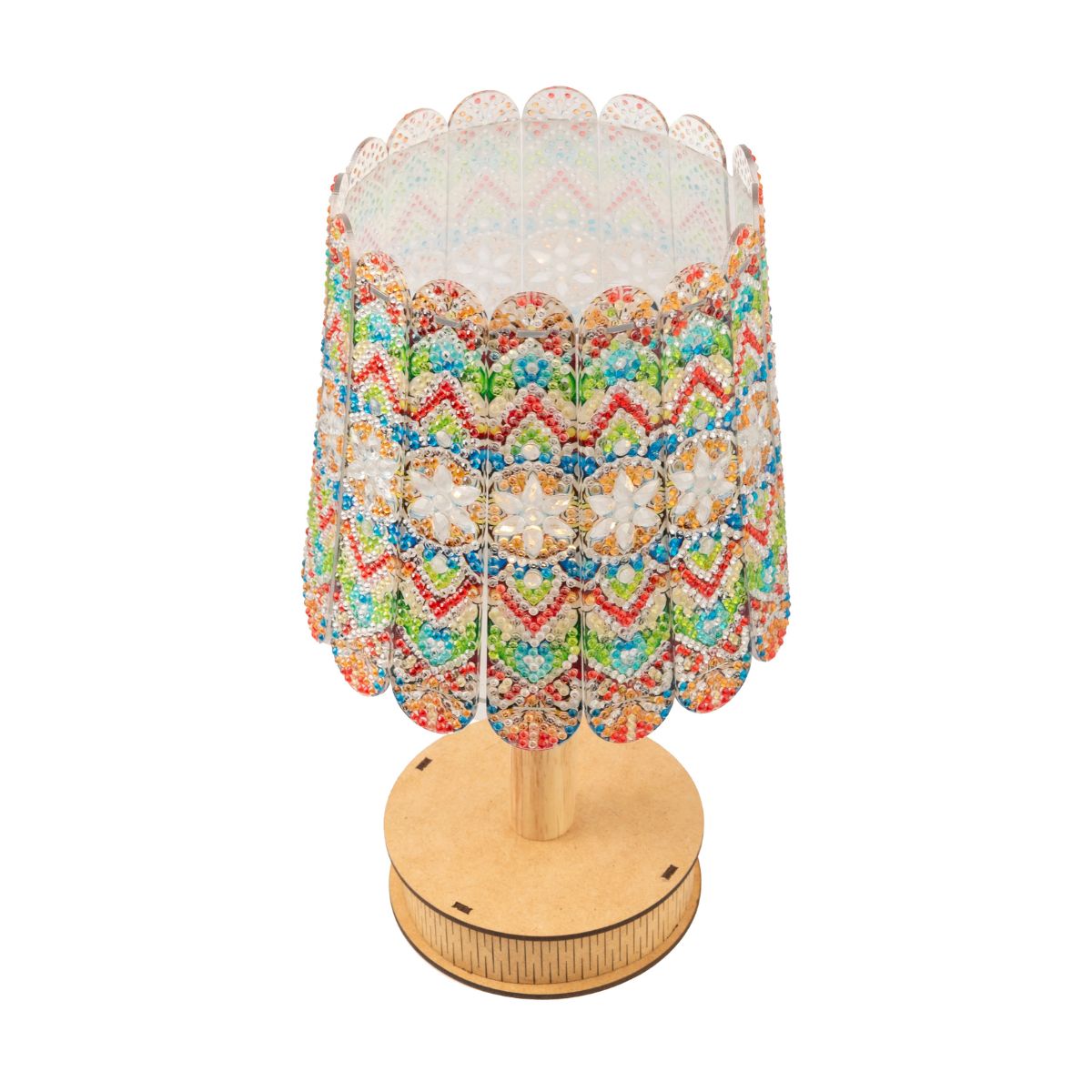 Sunburst mosaic diamond art lamp top