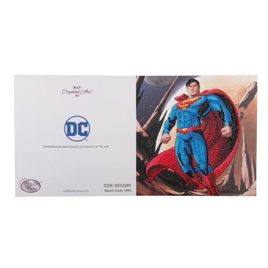 Superman DC Comics Crystal Art Card 4